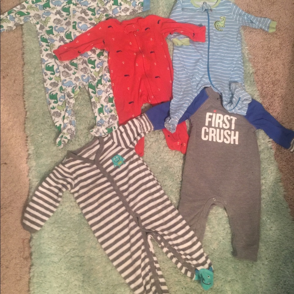 6/9 months baby boy sleepers